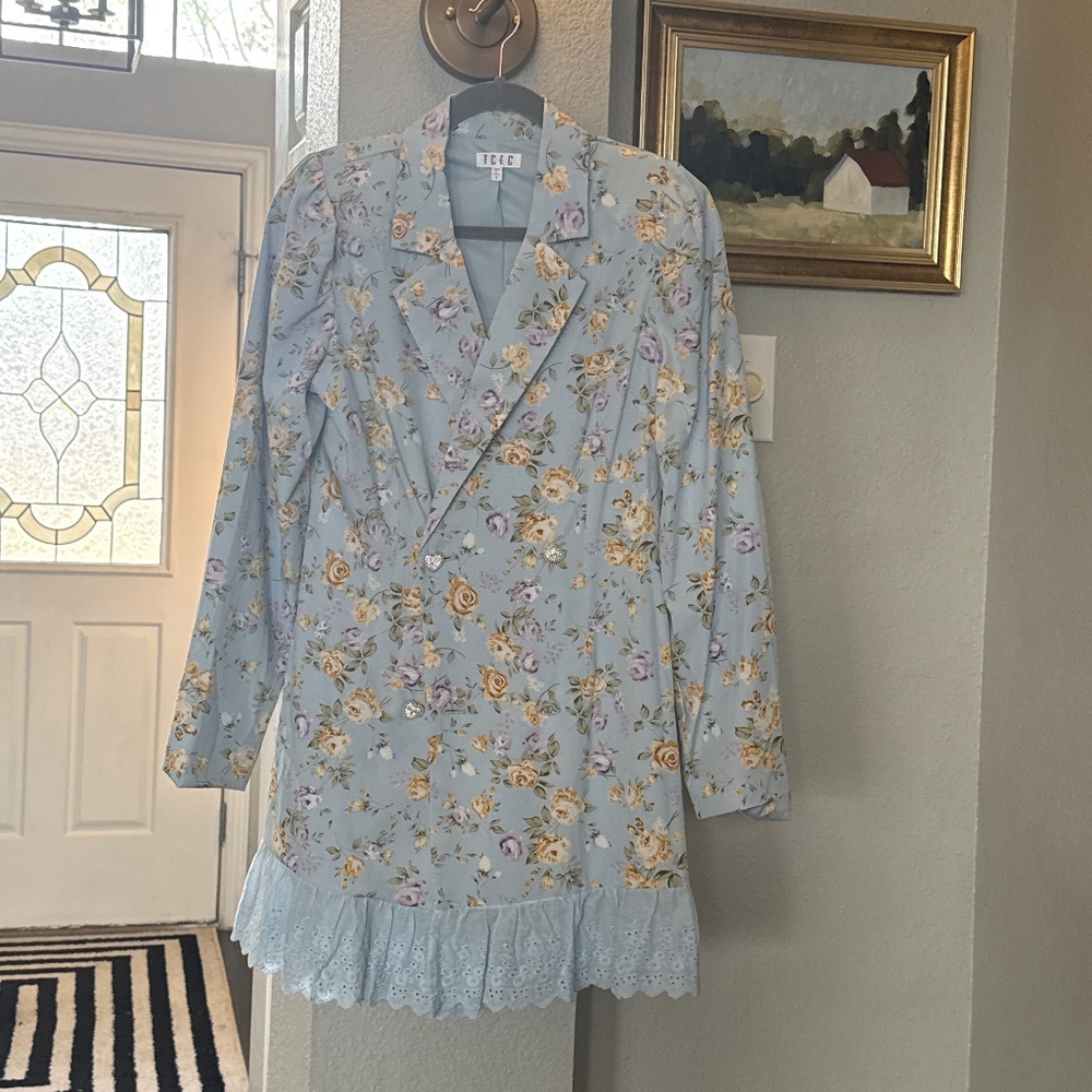 Floral blazer dress